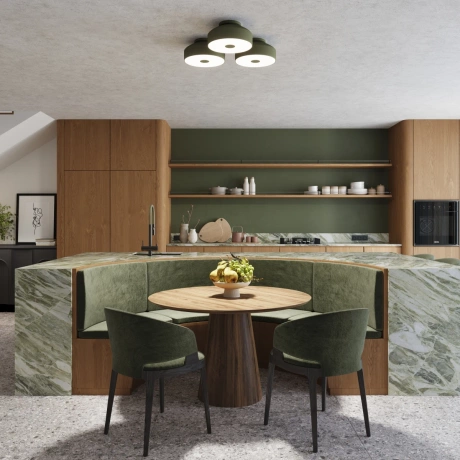 Plafonnier OMIQ vert olive