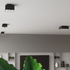 Plafond MONO 3 noir + 3x ampoule LED GU-10 4000K Froid 7W 630lm