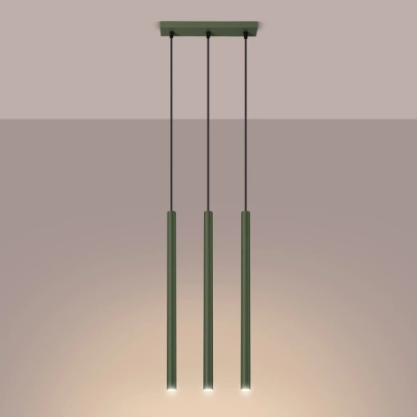 Lampe pendante PASTELO 3 vert olive