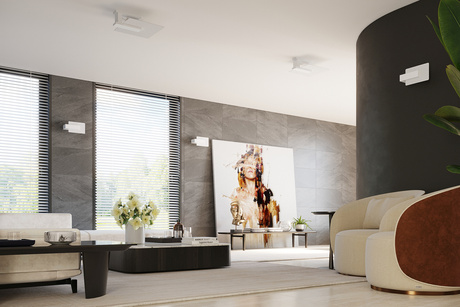 Applique LAPPO blanc + 1x ampoule LED E14 3000K Warm 7.5W 620lm