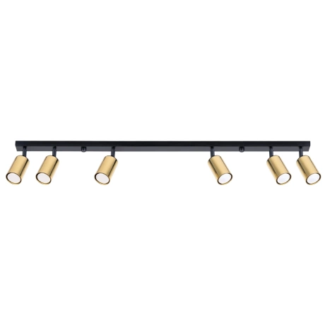 Plafonnier WINX 6L noir/doré