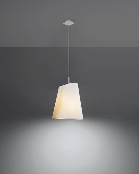 Lustre BLUM 1 blanc +1x ampoule LED E27 4000K Froid 7.5W 650lm