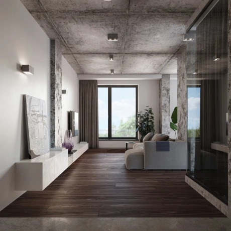 Plafonnier QUAD gris