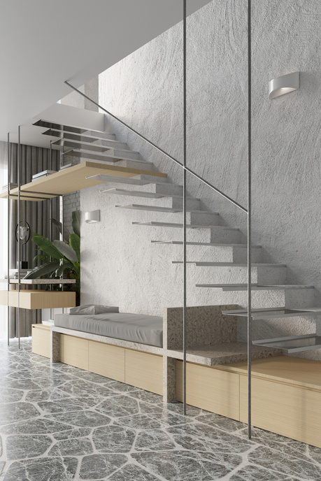 Applique laquée VIXEN blanc brillant + 1x ampoule LED G9 4000K Cold 4.5W 530lm