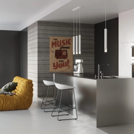 Lampe suspendue WEZYR 1 blanc