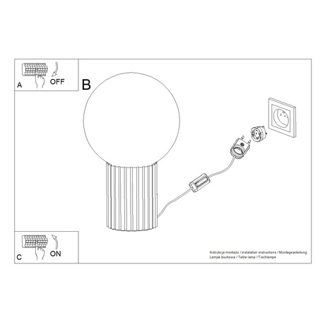Lampe à poser HALO blanc