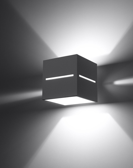 Applique LOBO grise + 1x ampoule LED G9 4000K froide 4,5W 530lm