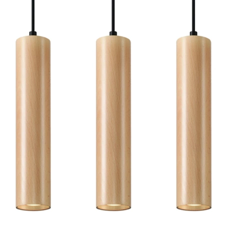 Lampe suspendue LINO 3 bois