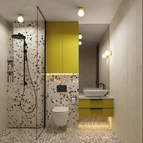 Plafonnier ZORI jaune IP44