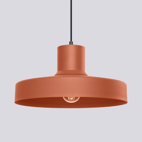 Lampe suspendue BILO rouge ocre