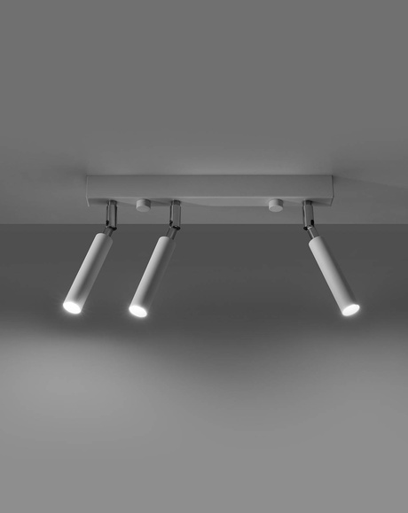 Plafond EYETECH 3 blanc + 3x ampoule LED G9 4000K froide 4.5W 530lm