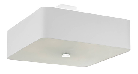 Plafond LOKKO 45 blanc + 5x ampoule LED E27 3000K Warm 7.5W 620lm