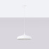 Lampe suspendue GINA blanche + 1x ampoule LED E27 4000K froide 7,5W 690lm