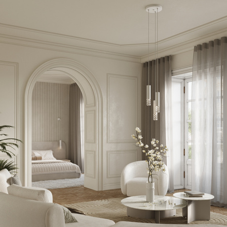 Lampe suspendue LIRO 2 blanc