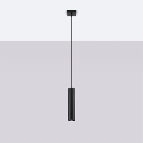 Lampe suspendue KARBON 1 noir