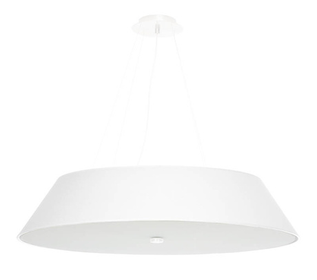 Lustre VEGA 70 blanc + 5x ampoule LED E27 3000K Warm 7.5W 620lm