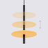 Lampe suspendue FELTRO 1 noir/jaune