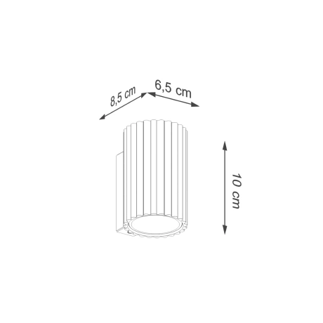 Applique KARBON 10 blanc