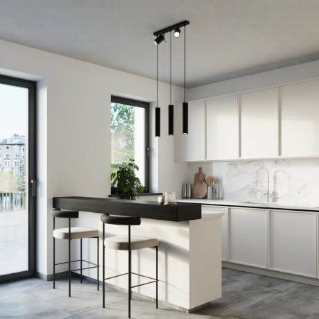 Lampe suspendue RING 3 noir