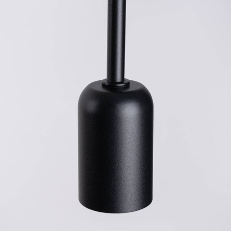 Applique SUPEŁ noire + 1X ampoule LED E27 3000K 7W 760lm