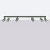 Plafonnier RING 6L vert olive