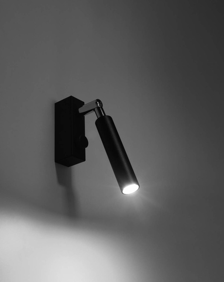 Applique EYETECH 1 noire + 1x ampoule LED G9 4000K froide 4,5W 530lm