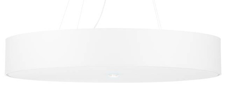 Lustre SKALA 80 blanc + 6x ampoule LED E27 4000K Froid 7.5W 650lm