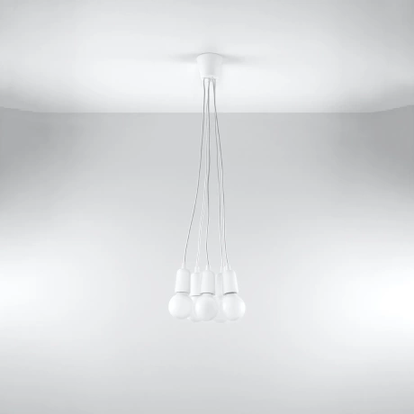 Lampe suspendue DIEGO 5 blanc