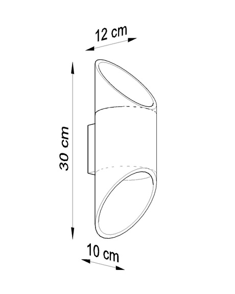 Applique PENNE 30 blanc + 1x ampoule LED G9 4000K froide 4.5W 530lm