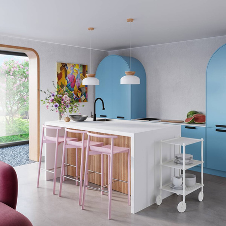 MARION lampe suspendue blanche + 1x ampoule LED E27 4000K froide 7,5W 690lm