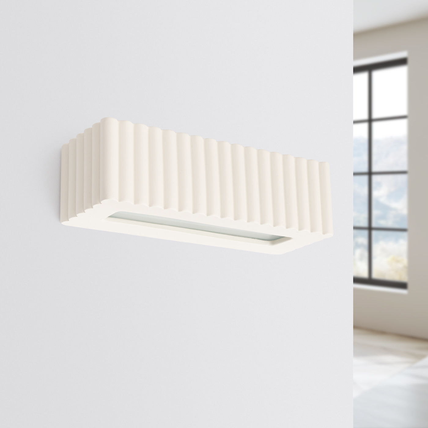 Applique en céramique RIGATA beige