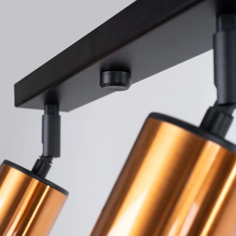 Plafonnier WINX 4L noir/cooper