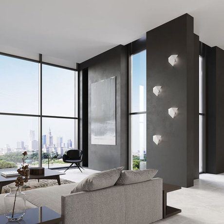 Applique SOLIDO blanc + 1x ampoule LED G9 4000K froide 4.5W 530lm