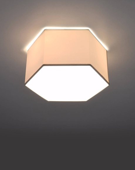 Plafond SUNDE 15 blanc + 2x ampoule LED E27 4000K Froid 7.5W 650lm