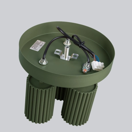 Plafonnier KARBON 3P vert olive