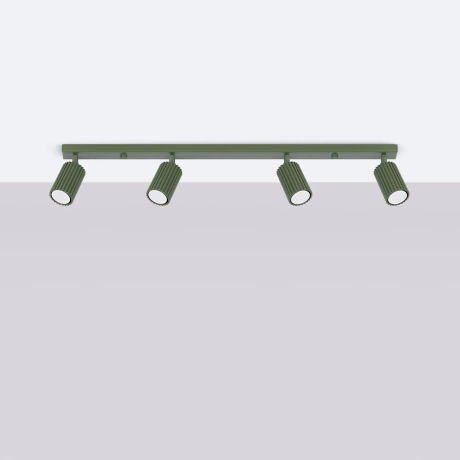 Plafonnier KARBON 4L vert olive