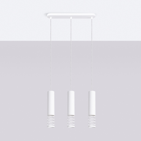 Lampe suspendue LAMI 3L blanc