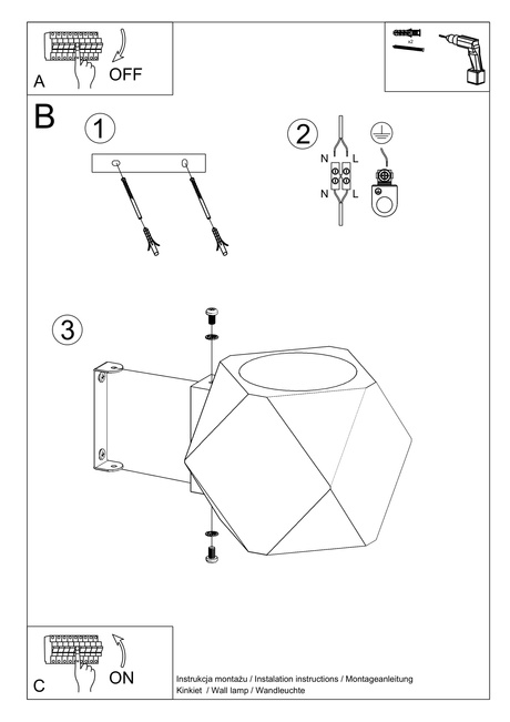 Applique WOODY bois naturel + 1x ampoule LED G9 3000K Warm 4.5W 510lm
