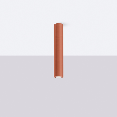 Plafonnier KARBON 40 rouge ocre