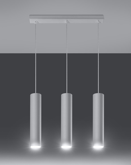 Lampe LED suspendue LAGOS 3 blanche + 3x ampoule LED GU-10 3000K Warm 7W 620lm