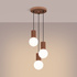 Lampe suspendue HALO 3P moka