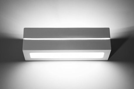 Applique en céramique VEGA LINE blanc + 1x ampoule LED E27 4000K Cold 7,5W 650lm