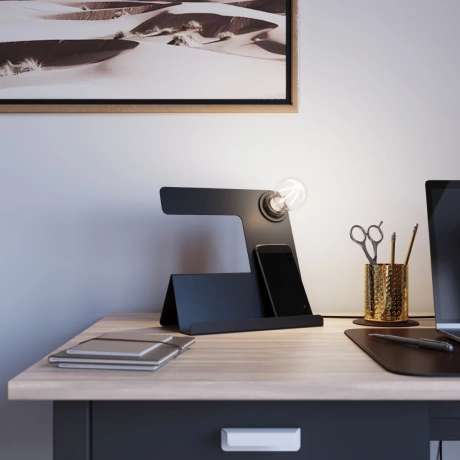 Lampe de table INCLINE noir