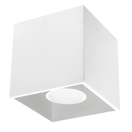 Plafond QUAD 1 blanc + 1x ampoule LED GU-10 4000K Froid 7W 630lm