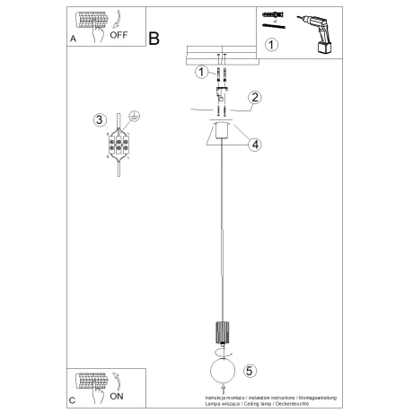 Lampe suspendue HALO 1 moka