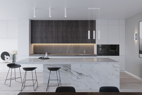 LAGOS 3P lampe suspendue blanche + 3x ampoule LED GU-10 4000K Froid 7W 630lm