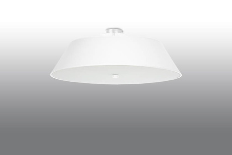Plafond VEGA 70 blanc + 5x ampoule LED E27 4000K Froid 7.5W 650lm