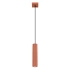 Lampe suspendue KARBON 1 rouge ocre
