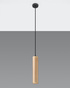 LINO 1 lampe suspendue en bois naturel + 1x ampoule LED GU-10 4000K froide 7W 630lm