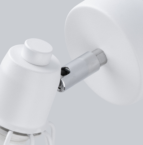 Applique ARTEMIS 1 blanche + 1x ampoule LED E14 3000K Warm 7.5W 620lm